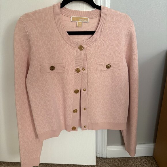 Michael Kors Pink Cardigan - Picture 1 of 4